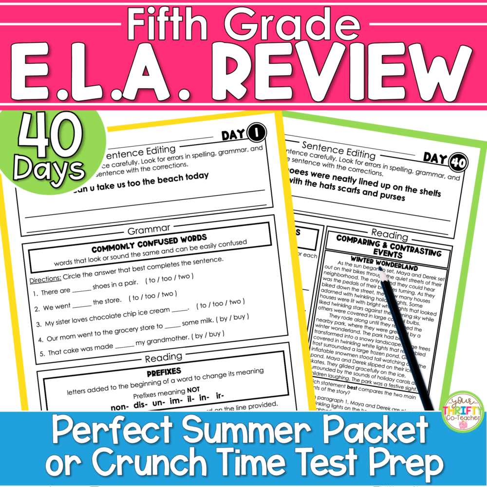 Prevent Summer Slide in Upper Elementary - Your Thrifty Co-Teacher